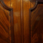 George III mahogany linen press - Image 9