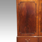George III mahogany linen press - Image 7