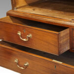 George III mahogany linen press - Image 8