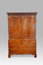 George III mahogany linen press Now Sold