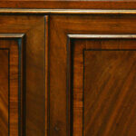George III mahogany secretaire bookcase - Image 5