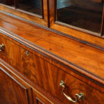 George III mahogany secretaire bookcase - Image 6