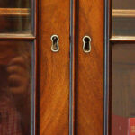 George III mahogany secretaire bookcase - Image 7