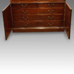 George III mahogany secretaire bookcase - Image 8