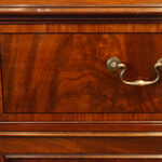 George III mahogany secretaire bookcase - Image 10