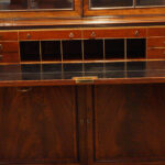 George III mahogany secretaire bookcase - Image 12