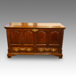 George III oak Lancashire mule chest