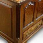 George III oak Lancashire mule chest - Image 2