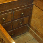 George III oak Lancashire mule chest - Image 6