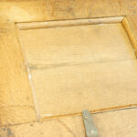 George III oak Lancashire mule chest - Image 9