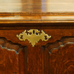 George III oak Lancashire mule chest - Image 10