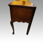George III oak cabriole leg dresser base - Image 6