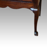 George III oak cabriole leg dresser base - Image 5
