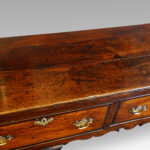 George III oak cross banded dresser base - Image 10