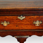 George III oak cross banded dresser base - Image 9