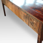 George III oak cross banded dresser base - Image 11
