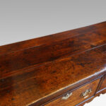 George III oak cross banded dresser base - Image 7