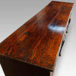 George III oak cross banded dresser base - Image 6