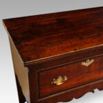 George III oak cross banded dresser base - Image 3