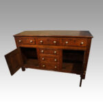 George III oak dresser base - Image 2