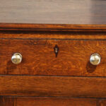 George III oak dresser base - Image 11