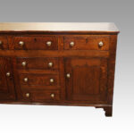 George III oak dresser base - Image 10