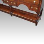 George III oak pot board dresser base - Image 7