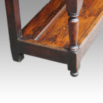 George III oak pot board dresser base - Image 14
