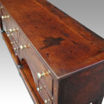 George III oak pot board dresser base - Image 3