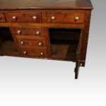 George III oak dresser base - Image 6