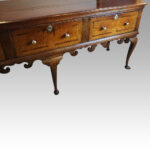 George III oak padfoot dresser base - Image 2