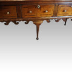 George III oak padfoot dresser base - Image 7