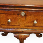 George III oak padfoot dresser base - Image 8
