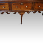 George III oak padfoot dresser base - Image 10