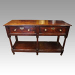George III oak pot board dresser base