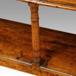 George III oak pot board dresser base - Image 2