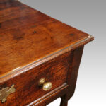 George III oak pot board dresser base - Image 3