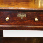 George III oak pot board dresser base - Image 4
