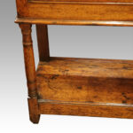 George III oak pot board dresser base - Image 5
