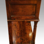 George III oak pot board dresser base - Image 6