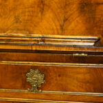 Antique walnut bureau - Image 9