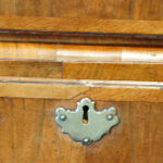 George III walnut chest on chest with sunburst inlay - Image 6