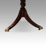George V mahogany 3 pedestal dining table - Image 4