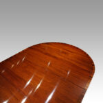 George V mahogany 3 pedestal dining table - Image 6
