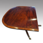 George V large mahogany dining table - Image 3