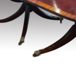 George V large mahogany dining table - Image 4