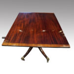 George V large mahogany dining table - Image 5