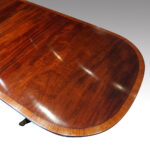 George V large mahogany dining table - Image 9