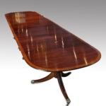 George V large mahogany dining table - Image 2