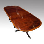 George V large mahogany dining table - Image 12